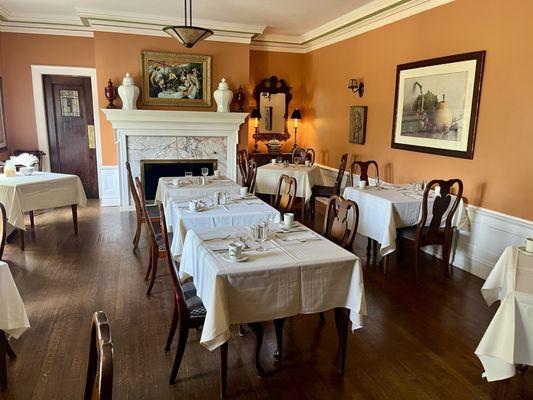 Dining room used for breakfast and dinner