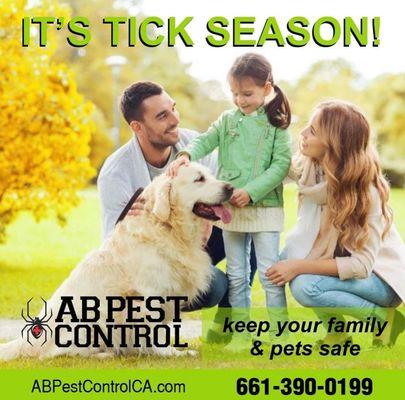 Protect your pets with our tick & flee Services!