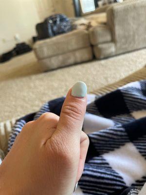 Not symmetrical nail