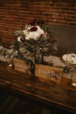 Head table. Tables included in rental!