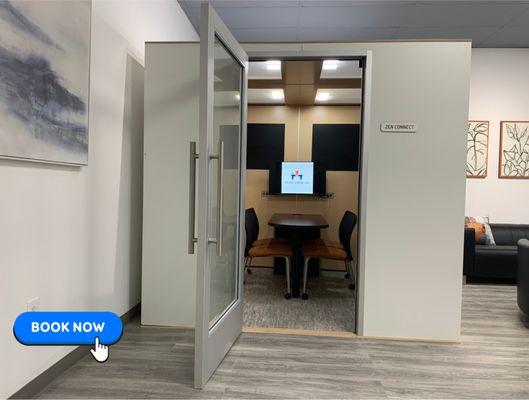 Our Silent Zen Connect booth is perfect for Real Estate Closings, Legal Consulations, Podcasts and more.