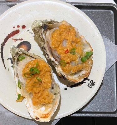 Garlic Grilled Live Oyster ($3.99 each)