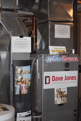 A Waterfurnace GeoThermal Install on display at the Parade of Homes.