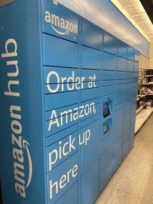 Amazon locker inside. Super cool pickup