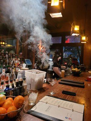 If you're sensitive to smoke, may not be the best place. GREAT DRINKS!