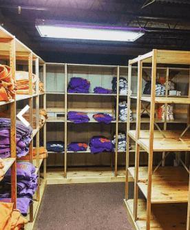 Custom backroom storage