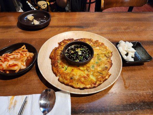 Seafood pancake