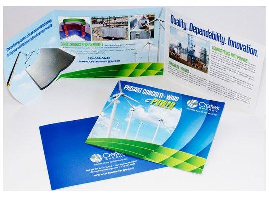 Professionally written and designed printed collateral