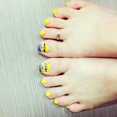 Minion nails art!!!