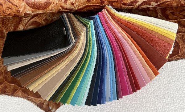 Luscious Leather collection - stocked in 49+ colors!