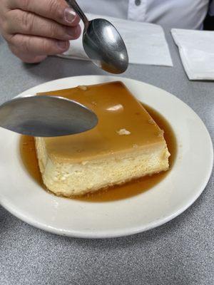 House made flan for two