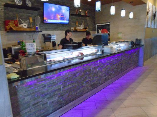 The sushi bar area.