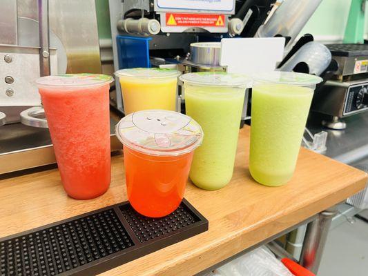 A wide variety to choose from forItalian sodas and aguas frescas