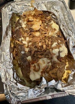 Pull pork baked potato