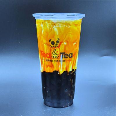 Our famous Tiger Boba! Comes with boba and mini boba, milk, brown sugar, and sea salt cream.