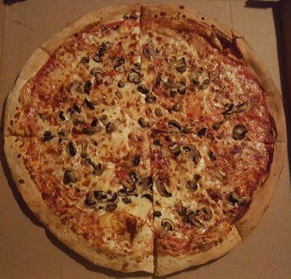 20" Mushroom Pizza