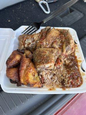 Jerk Chicken Rice and Beans -So Good! - 06-24-2023