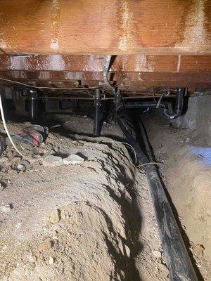 Crawl space redrain