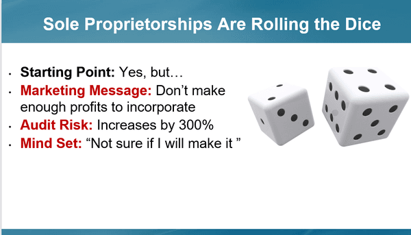 Don't roll the dice with your business, not even in Las Vegas.