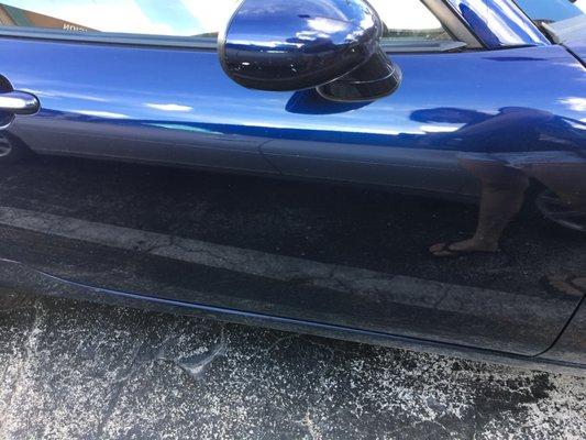 They also hit my whole side of the car to the back. I have before and after photos, so does repair shop.