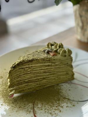 Try our matcha crepe cake