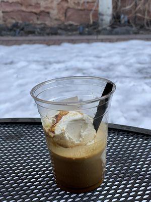 Affogato on a nice chilly day.