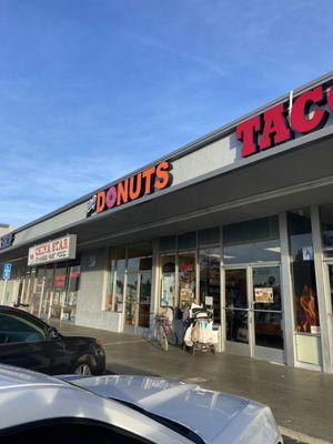 Front of store Tasty Donuts.