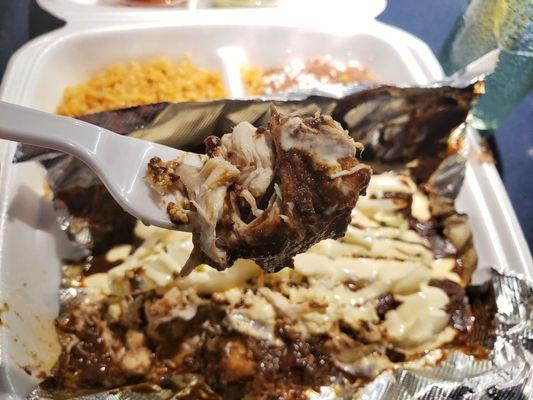 Enchiladas de mole (enmoladas)