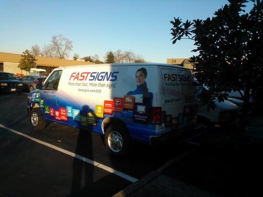 FASTSIGNS West Seattle wraps vehicles! Don't have the artwork? That's okay! They can help you design anything!