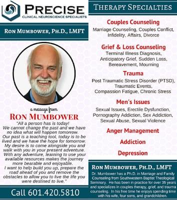 Ron Mumbower, Ph.D., LMFT Family & Marriage Therapist