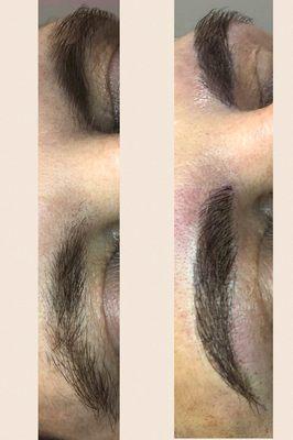 Microblading and shading