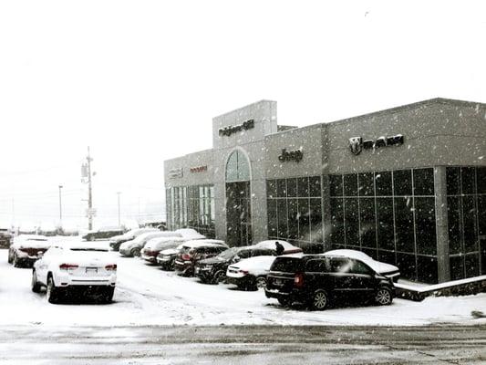 A Snowy Day at the Dealership!