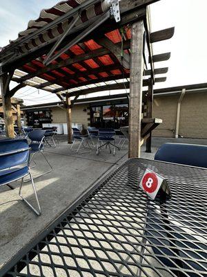 Outdoor seating area