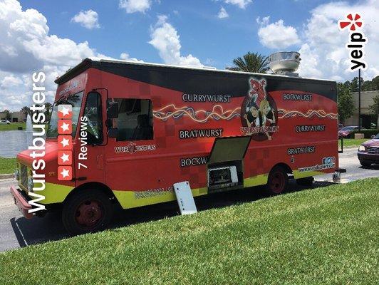 Yelp says I'm too far to check in.  WURSTBUSTERS here at Greystone Park (6/1) thru 6PM