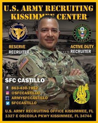 SFC Castillo I am your Recruiter