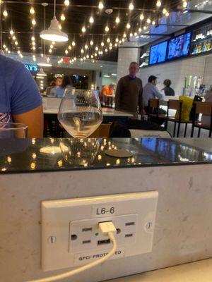 05.20.23 Charging outlets at every seat/table