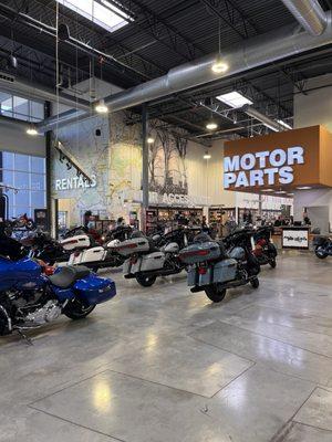 Inside the showroom