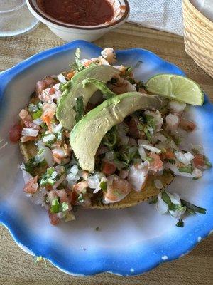 Shrimp tostada - -