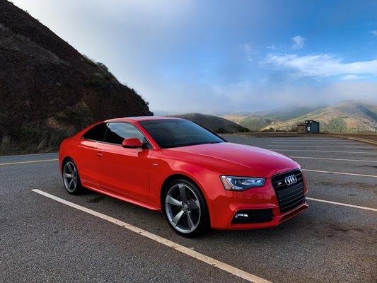 2015 Audi S5 after cross-country delivery from Selden Motors