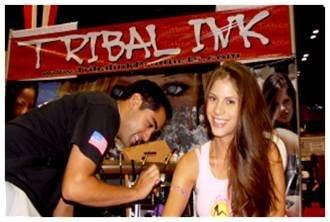 Airbrush Tattoo Artist Trade show