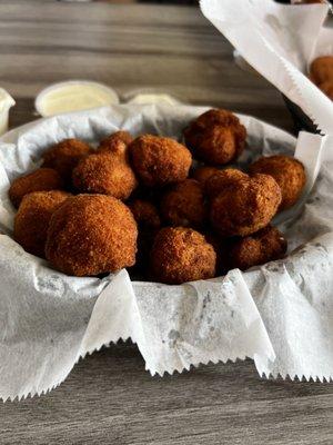 Fried mushrooms.