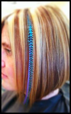 Feather hair extensions!