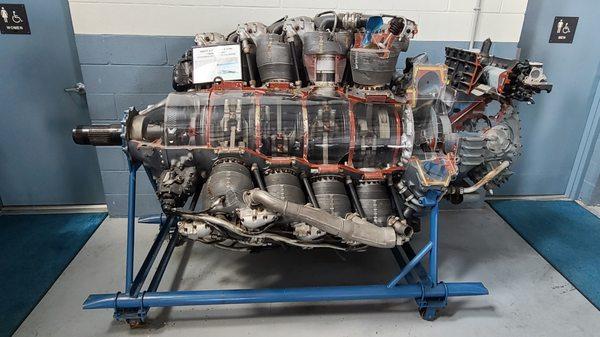 Pratt & Whitney cut-away engine.