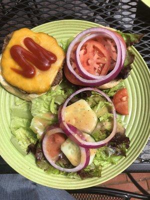 Angus cheeseburger special