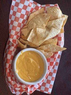 Homemade Chips and Queso