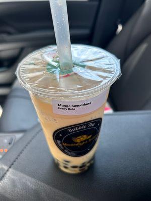 Mango smoothie with Honey Boba