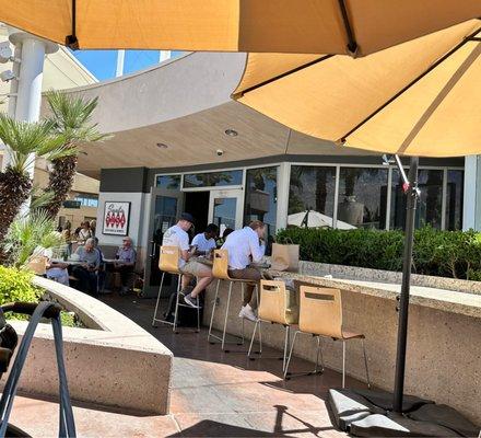 Outdoor dining patio