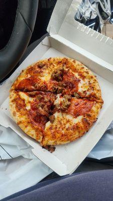 3 meat pizza