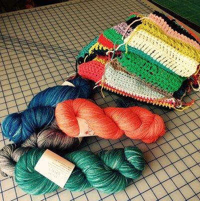 Yarn in stock.