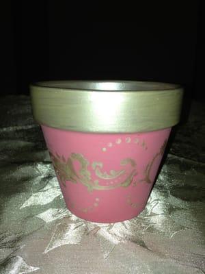 Amy's Pretty Pots range in price from $10 to $14 for a pot.